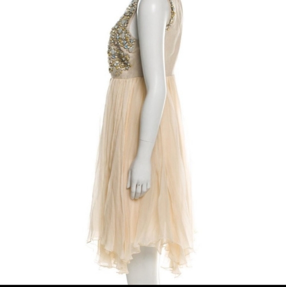 Do Not Buy Adam Lippes Runway Silk Linen  Cocktail Holiday Party Dress 8 Medium - Picture 3 of 7